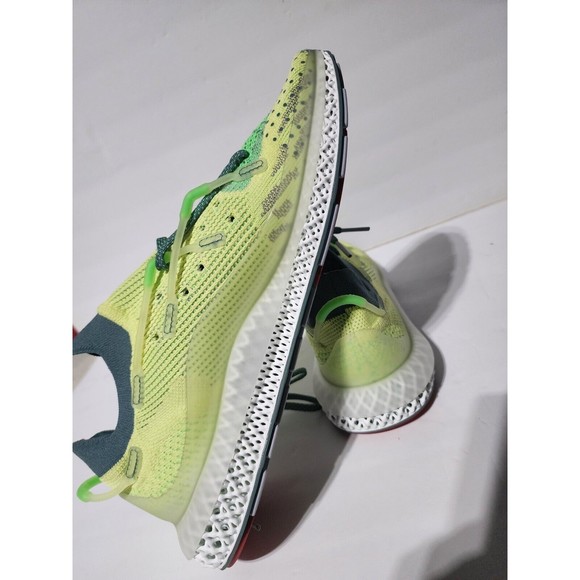 Adidas 4D Fusio ‘Semi Frozen Yellow’ FY3603 Primeknit Running Shoes Mens 10.5 - Picture 7 of 8